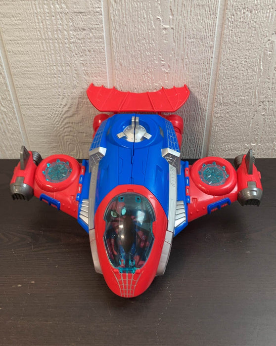 secondhand Playskool Heroes Marvel Super Hero Adventures Spider-Man Jetquarters