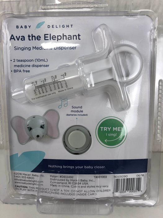 secondhand Baby Delight Ava The Elephant Singing Medicine Dispenser