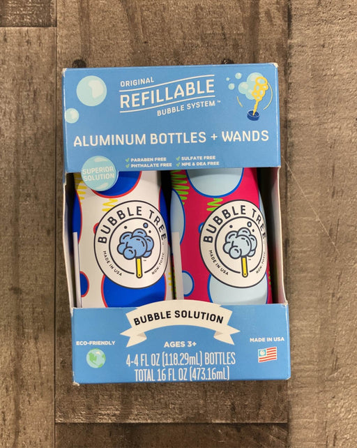 used Bubble Tree Aluminum Bottles And Wands 2 Pack