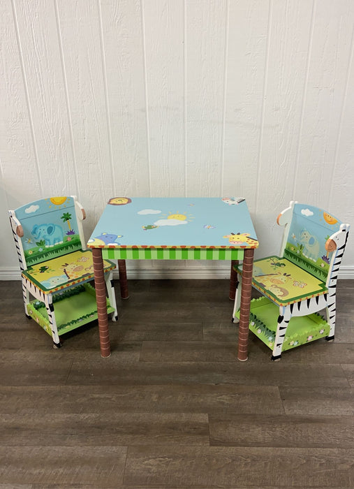 used Fantasy Fields Kid's Play Table & 2 Chairs