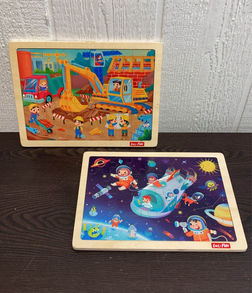 used BUNDLE LOL-FUN Wooden Puzzles