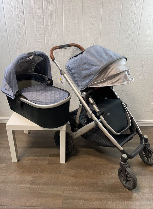 secondhand UPPAbaby VISTA Stroller, Gregory (Blue Melange), 2018