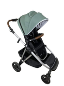 used Mockingbird Single to Double Stroller, 2023, Silver with Penny Leather, Windowpane, Sage