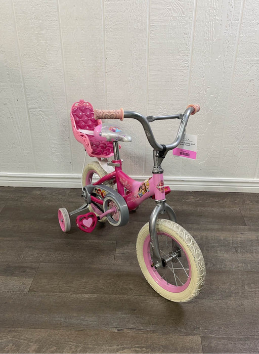 used Huffy Disney Princess Girls' 12" Bike with Doll Carrier