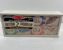 secondhand Melissa & Doug Self-Correcting Alphabet Letter Puzzles