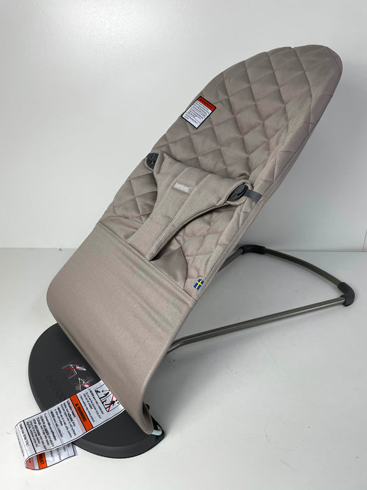 used Baby Bjorn Bouncer Bliss, Sand Gray Cotton