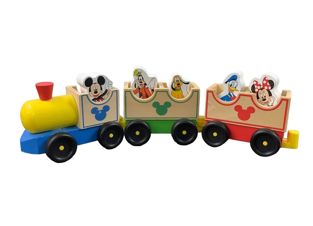 Melissa & Doug Mickey Mouse & Friends Wooden Train Toy