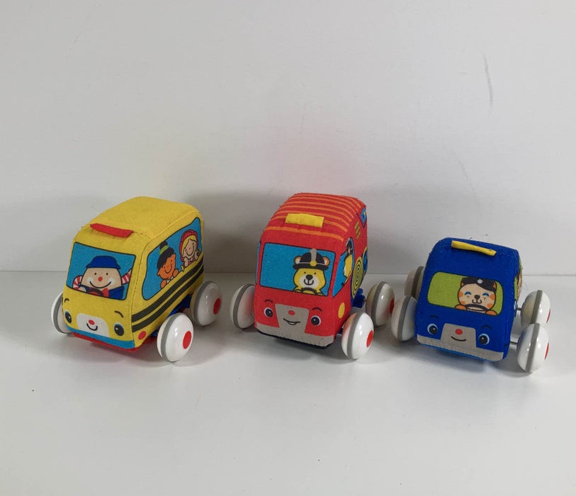 used Melissa & Doug Pull Back Toddler Cars, Town Vehicles