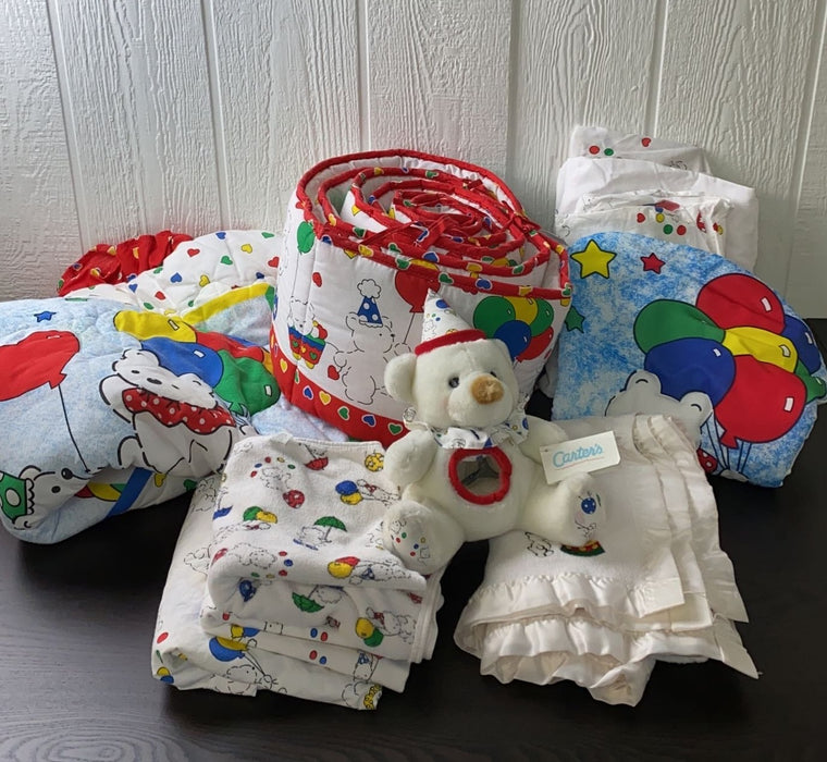 used BUNDLE Crib Bedding