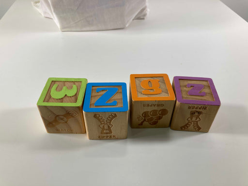 secondhand Wood Alphabet Blocks