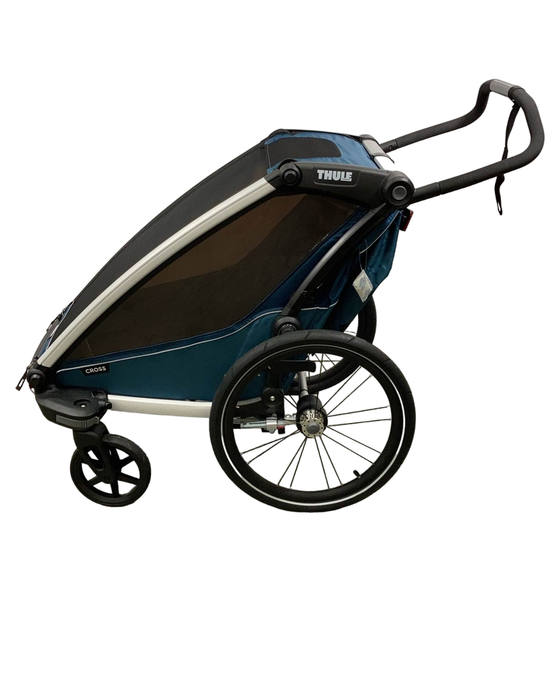 secondhand Thule Chariot Cross Bike Trailer Stroller 1 Seat, Majolica Blue, 2021