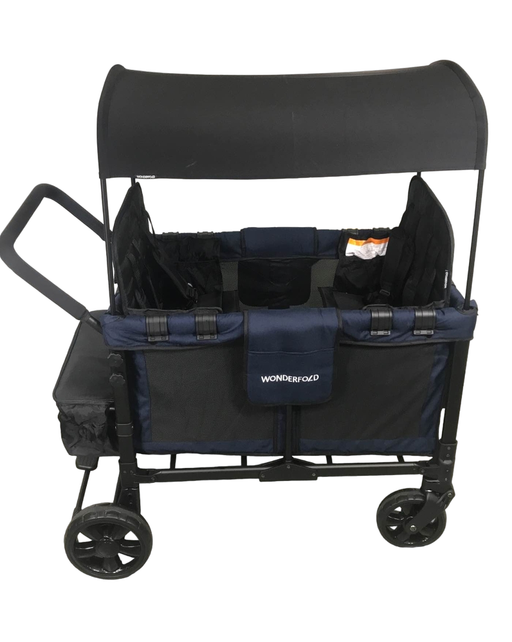 secondhand Wonderfold W4 Multifunctional Quad Stroller Wagon, 2023, Noble Navy