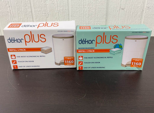 used Diaper Dekor Plus Refills, - Set of 2