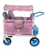 secondhand Wonderfold W4 Luxe Quad Stroller Wagon, 2023, Petal Pop x Chrissy Teigen