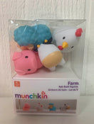 used Munchkin Squirtin Bath Toy, Barnyard Buddies 4pk