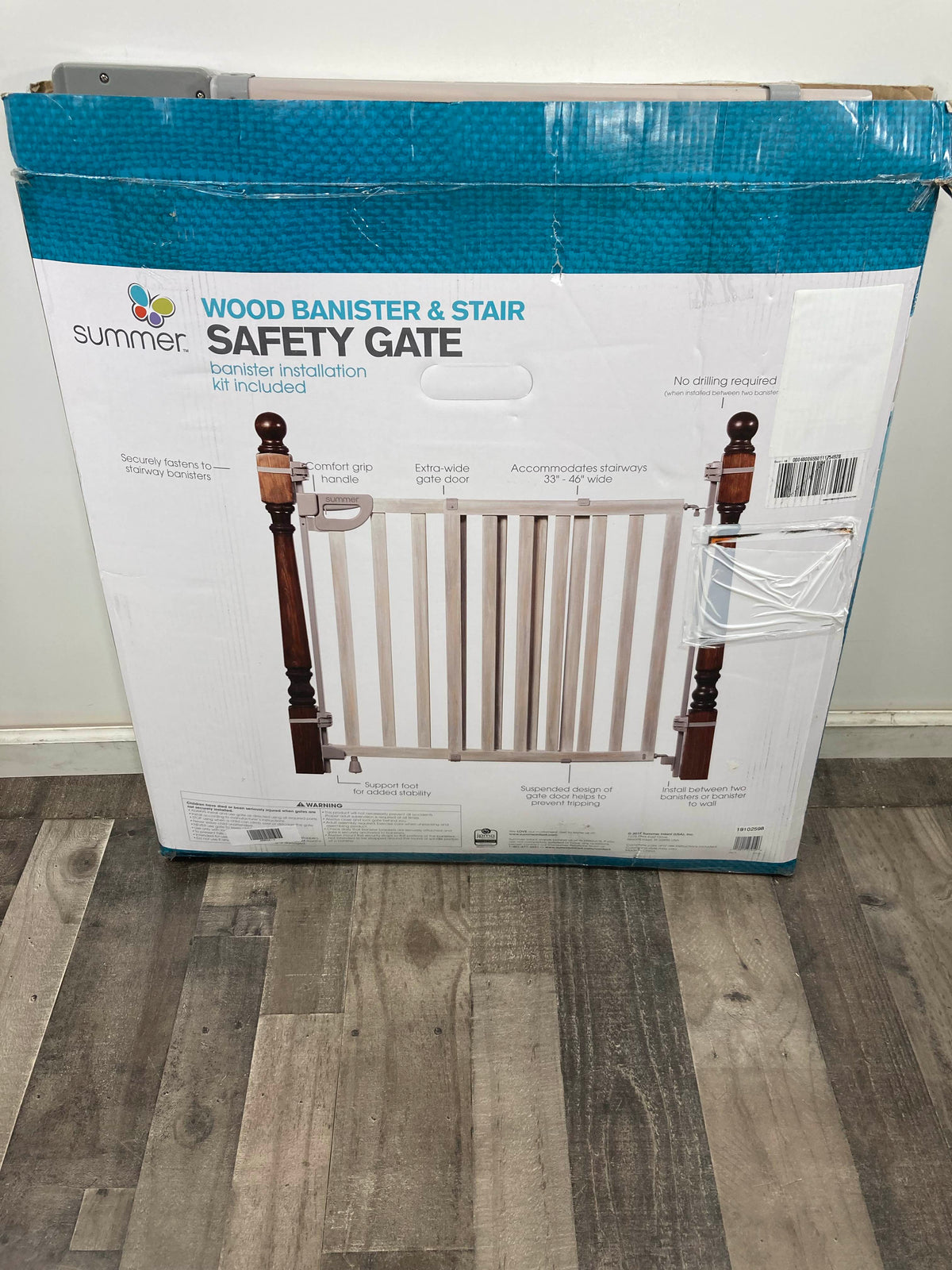 summer infant banister and stair gate with dual installation kit Summer Infant Banister And Stair Wood Gate