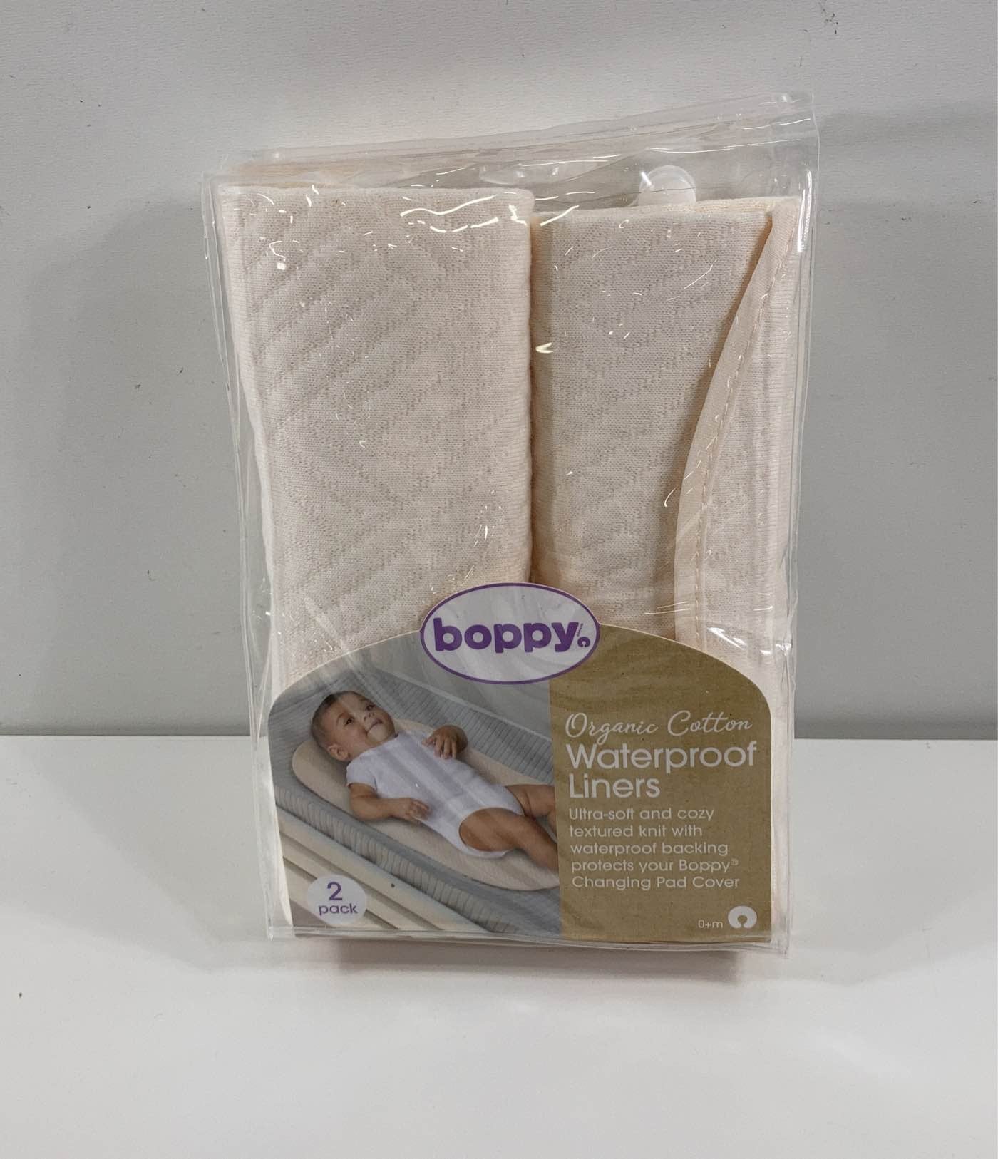 Boppy Organic Cotton Top Changing Pad Liners 2 Pack