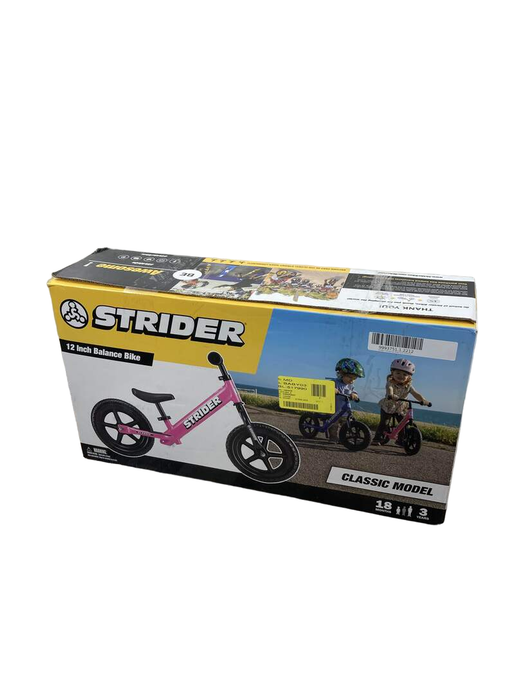 used Strider Balance Bike 12 Classic, Classic 12", Pink