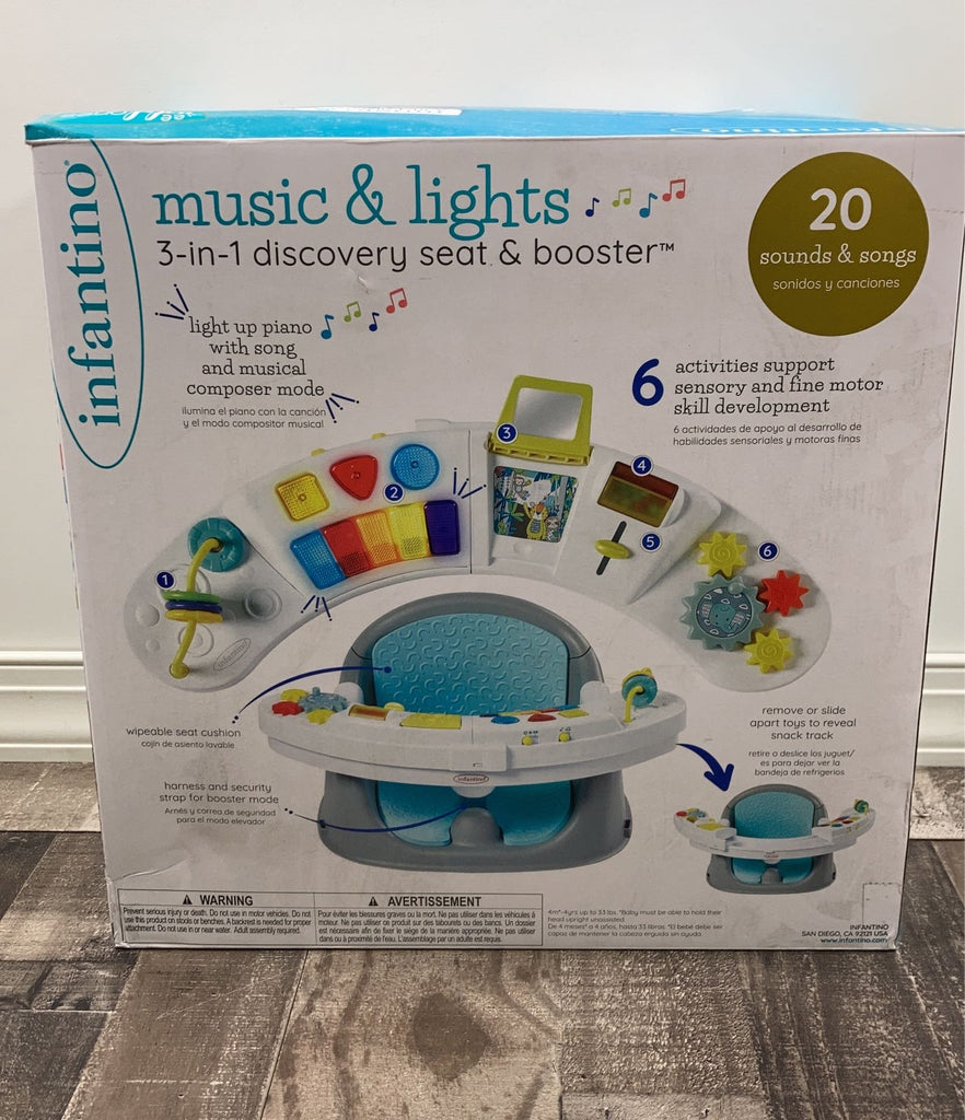 Infantino Music & Lights 3-in-1 Discovery Booster