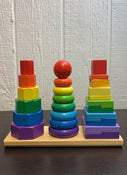 used Melissa & Doug Geometric Stacker