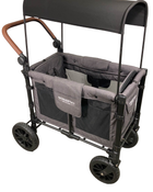 used Wonderfold W2 Luxe Multifunctional Double Stroller Wagon, Charcoal Gray, 2022