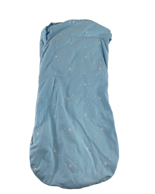 secondhand Happiest Baby Sleepea Swaddle, Medium, Sky Blue Stars