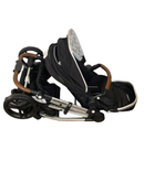 used Mockingbird Single to Double Stroller, 2020, Silver with Black Leather, Windowpane, Black