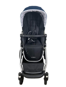 secondhand Mockingbird Single to Double Stroller, 2023, Silver with Black Leather, Sea, Windowpane