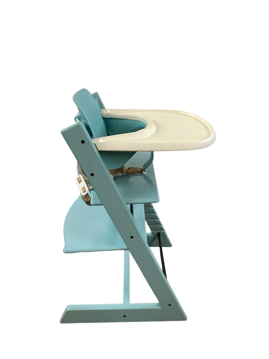 aqua blue stokke tripp trapp Stokke Tripp Trapp High Chair with Baby Set and Tray, Turquoise