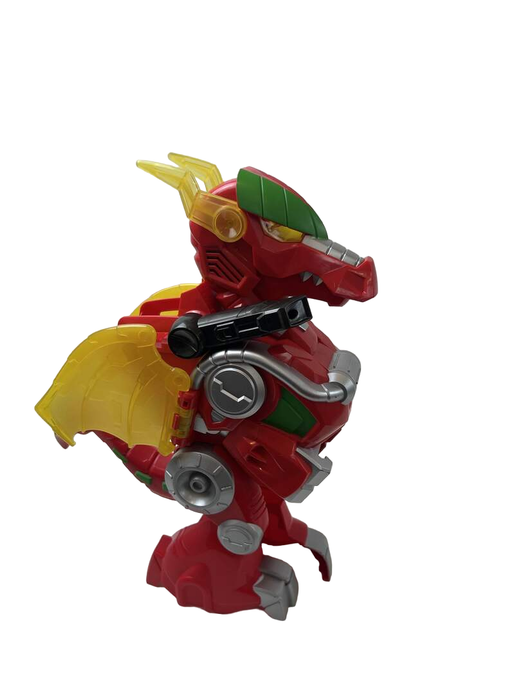 secondhand Playskool Power Rangers Red Ranger & T-rex Zord