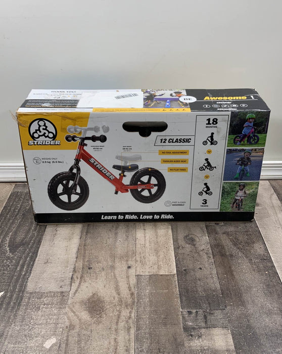 secondhand Strider Balance Bike 12 Classic, Red