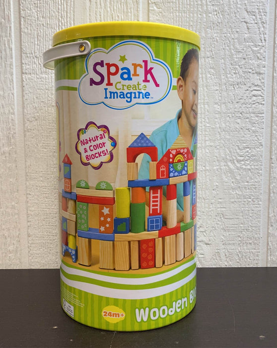 secondhand Spark. Create. Imagine Wooden Blocks