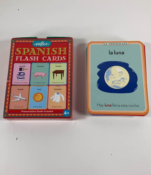 secondhand Eeboo Foreign Language Vocabulary Flash Cards, Spanish