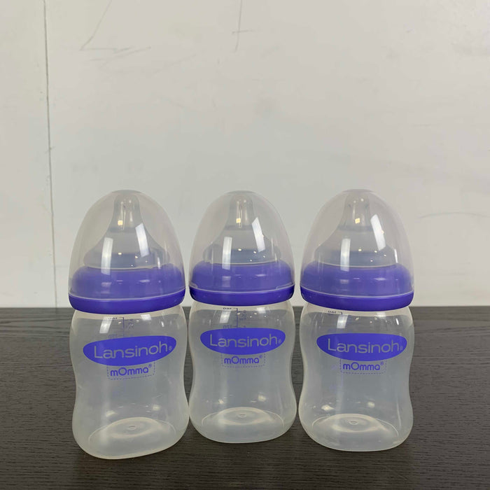 used BUNDLE Baby Bottles, Lansinoh mOmma Bottles