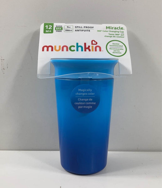Munchkin Miracle 360 Color Changing Sippy Cup, 9 oz, Blue