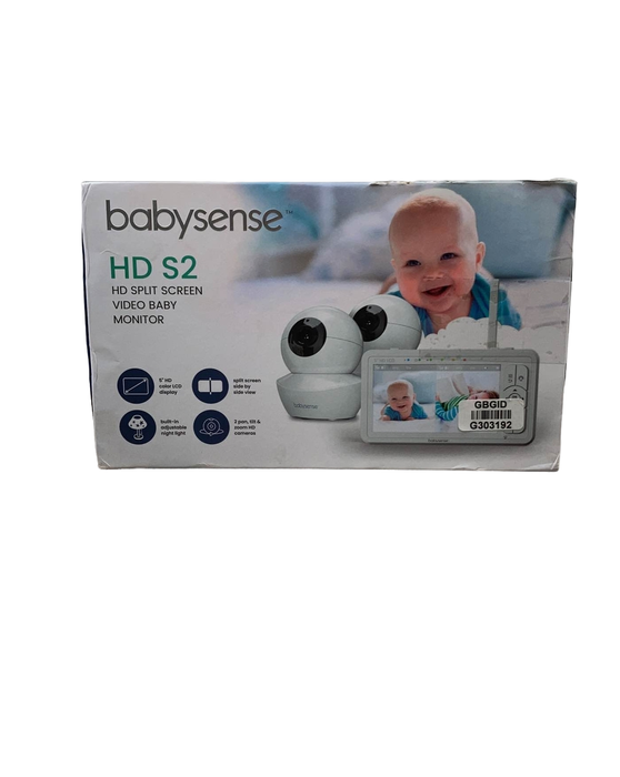 used Babysense HD 5" Split-Screen Video Baby Monitor