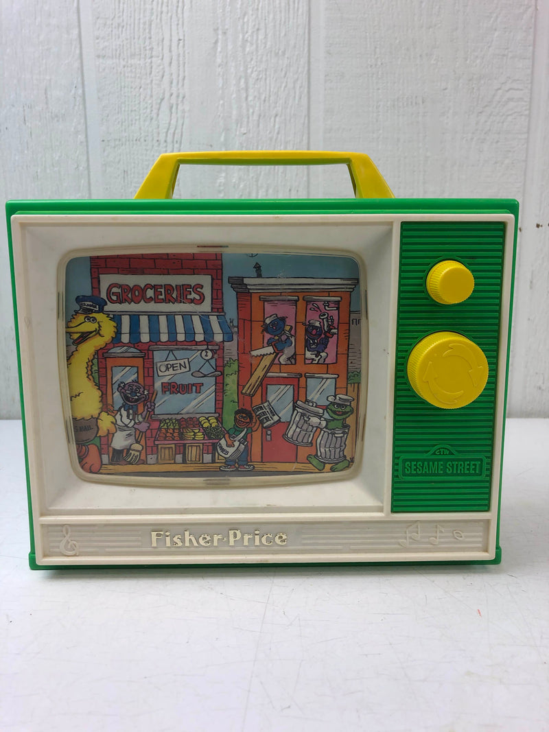 Fisher Price Vintage Sesame Street Music Box TV
