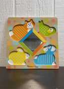 secondhand Melissa & Doug First Play Wooden Touch And Feel Puzzle