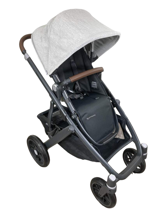 secondhand UPPAbaby VISTA V2 Stroller, Anthony (White & Grey Chenille), 2022