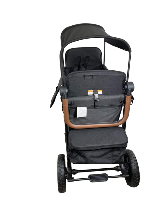 used Wonderfold W2 Luxe Multifunctional Double Stroller Wagon, Volcanic Black, 2022