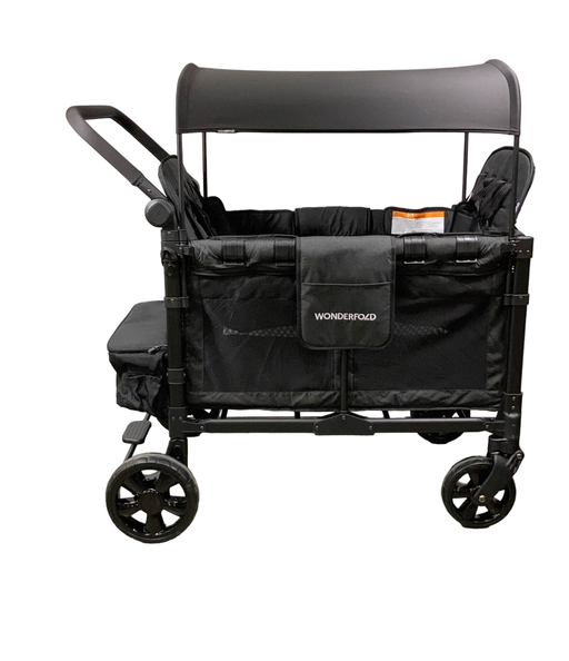 secondhand Wonderfold W4 Elite Stroller Wagon, 2023, Volcanic Black