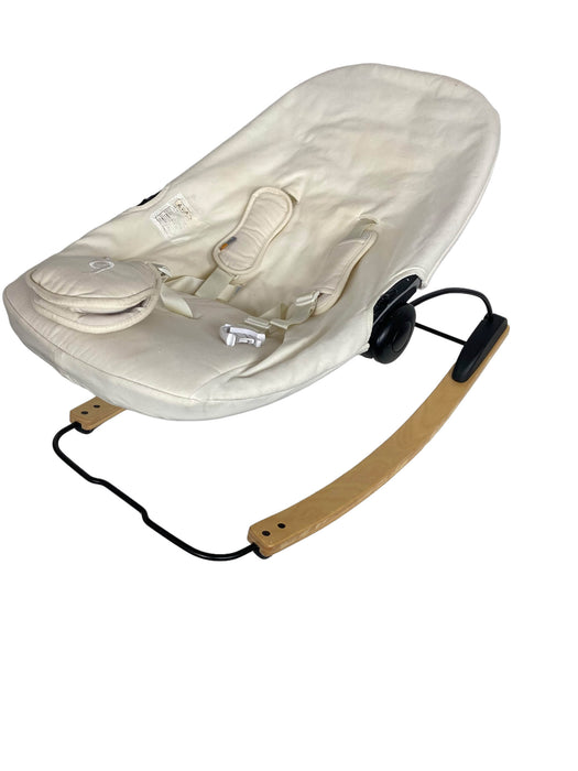 used Bloom Coco Go 3-in-1 Bouncer, Natural Wood, Coconut White Organic