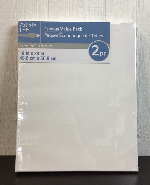 used Artist's Loft Canvas 2 Pack, -16” x 20”