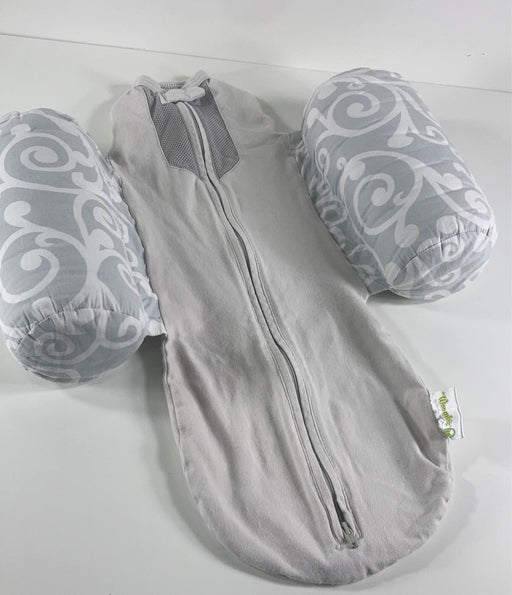 used Woombie Plus Swaddle, Newborn 5-13 lbs., Grey