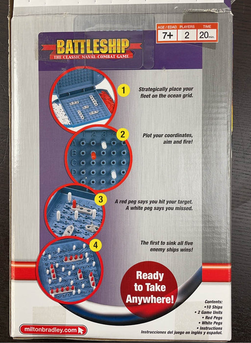 secondhand Hasbro Travel Battleship Game