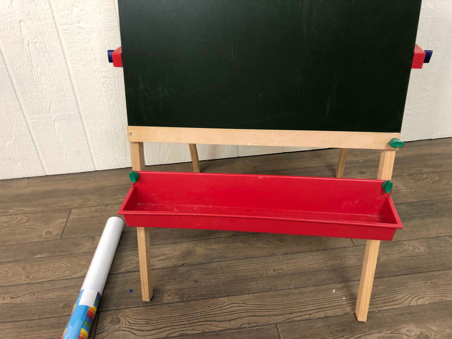 secondhand Melissa & Doug Deluxe Standing Wooden Art Easel