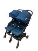 Mompush Lithe Double Stroller, 2021, Navy