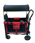 secondhand Wonderfold W2 Original Multifunctional Double Stroller Wagon, 2021, Red