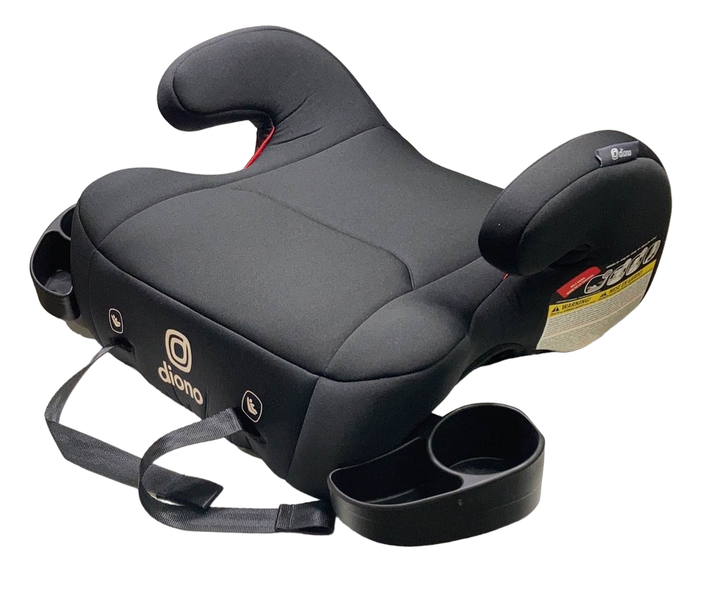 Diono Solana 2 Backless Booster Seat, 2021, With LATCH, Black