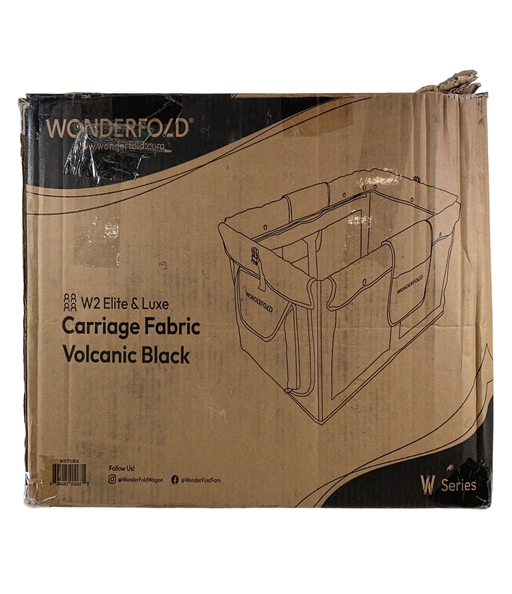 used Wonderfold Carriage Fabric, W2, Volcanic Black, - W2 Elite & Luxe / Volcanic Black